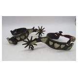 Vtg. Western 'Show' Style Spurs with Jingle Bobs