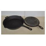 Old Mountain Cast Iron Skillet & No.8HG Griddle