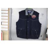 Wrangler 2014 NFR Las Vegas Wool Vest Size XL
