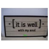 It Is Well With My Soul Wood Wall Art 38'x18'
