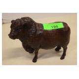 Vintage Red Mill Bull Cow Figurine