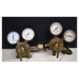 Vintage Victor Oxy & Acetylene Gauges