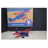 MIB Diecast American Airlines 1931 Stearman Plane