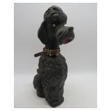 Vintage Cast Iron Poodle w/Collar Bank - 11'