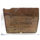 Vtg. DuPont Explosives Dynamite Wooden Crate