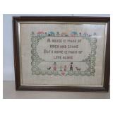 Vintage Cross-Stitch Piece - 18x11