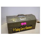 Vintage Metal Tool Box w/Contents