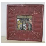 Square Metal Mirror w/Hanger on Back - 23x23
