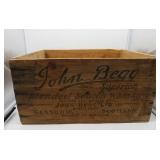 Vtg. John Begg Blended Scotch Whiskey Wooden Crate