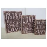 Three 'Book' Style Storage Boxes