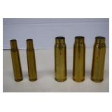 2-FN 12.7 & 3-20MM Shell Casings WWII