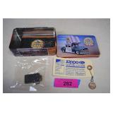 Zippo Lighter Key Chain & Cent Never Spent to