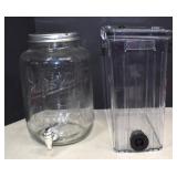 Mason Jar Drink Dispenser & Self Sealing Tank For