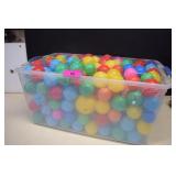 Large Tote of Ball Pit Plastic Balls