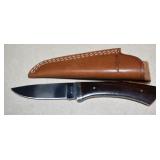 Vintage Ka- Bar Knife With Leather Sheath,Made In