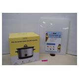 5QT. Slow Cooker & Cutting Board. Both New