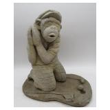 Concrete Monkey Golfer Statue - 11x8'