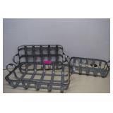 Three Metal Nesting Baskets