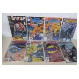 Eight Batman Detective Comic Books