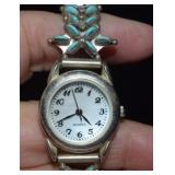 Zuni Turquoise Watch Band w/ Watch   Marked FA