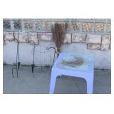 Shepard Hook and Plastic Table