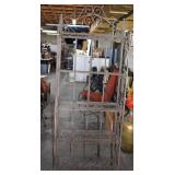 Four Tier Ornate Fold Up Metal Shelf