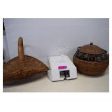 Two Baskets & Glass Dimensions Callalily Oil