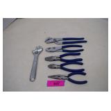 Pliers & Crescent Wrench