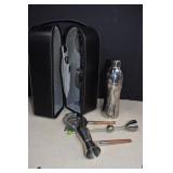 Leather Wine Caddy & Bar Items