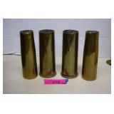 2- Brass Shell Casings 40MM WWII. Cut in Half