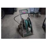 50' Hose on Rolling Hose Cart