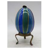 Limoges France Egg on Stand
