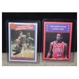 Two Basketball Michael Jordan Cards - 1984 Olympic