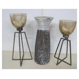 Three Candle Holders