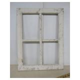 Vtg. Wooden 4 Pane Window Frame - No Glass in it