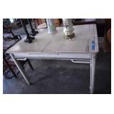 Vintage Wood Table With Hidden Leaf,See Photos For