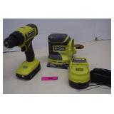Ryobi Drill,Charger, Battery & Sander. All Working