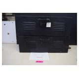 Two Metal Pottery Barn Lockers Can be Hung on Wall