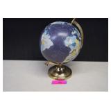 World Globe on Brass Stand