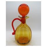 MCM Blenko Amberina Decanter - 11.5' Tall