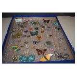 Flat Of Butterfly Jewelry, Charms And More -Tray