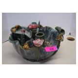 Colorful Frogs & Fishes Ceramic Water Fountain No