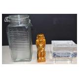 Egyptian Falcon God Protecting A Pharaoh Statue &