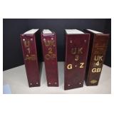 4-Large Albums Of Stamps,Great Britain & United