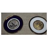 Two Chokin Copper Etched, Gold & Silver Gilded