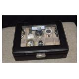 Seven Watches in Case w/ Key - Six Are Running