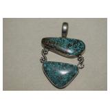 Sterling Turquoise Pendant