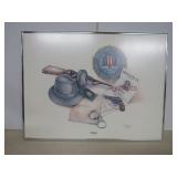 Pat Hanna S/N Framed FBI Print #355/5000 24x18