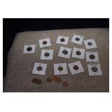 (19) Wheat Pennies - Some Steel