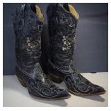 Corral Vintage Ladies Lizard Inlay Cowboy Boots